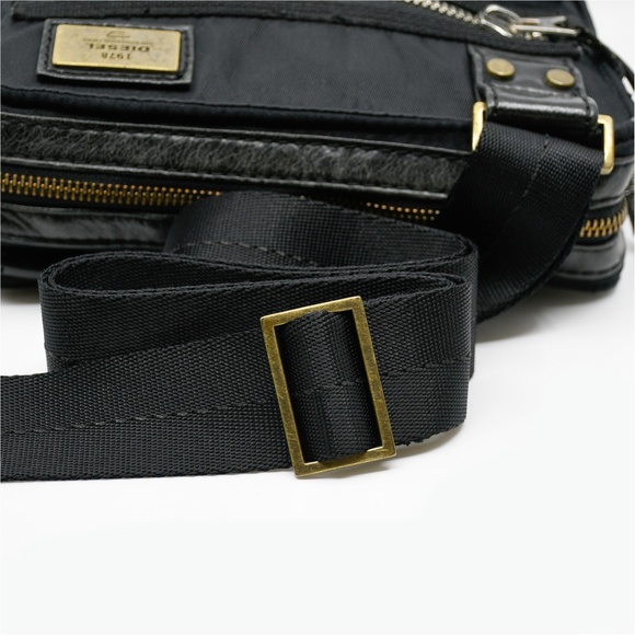 DIESEL Black Nylon Crossbody Bag with Leather & Polyvinyl Trim - Picture 11 of 16